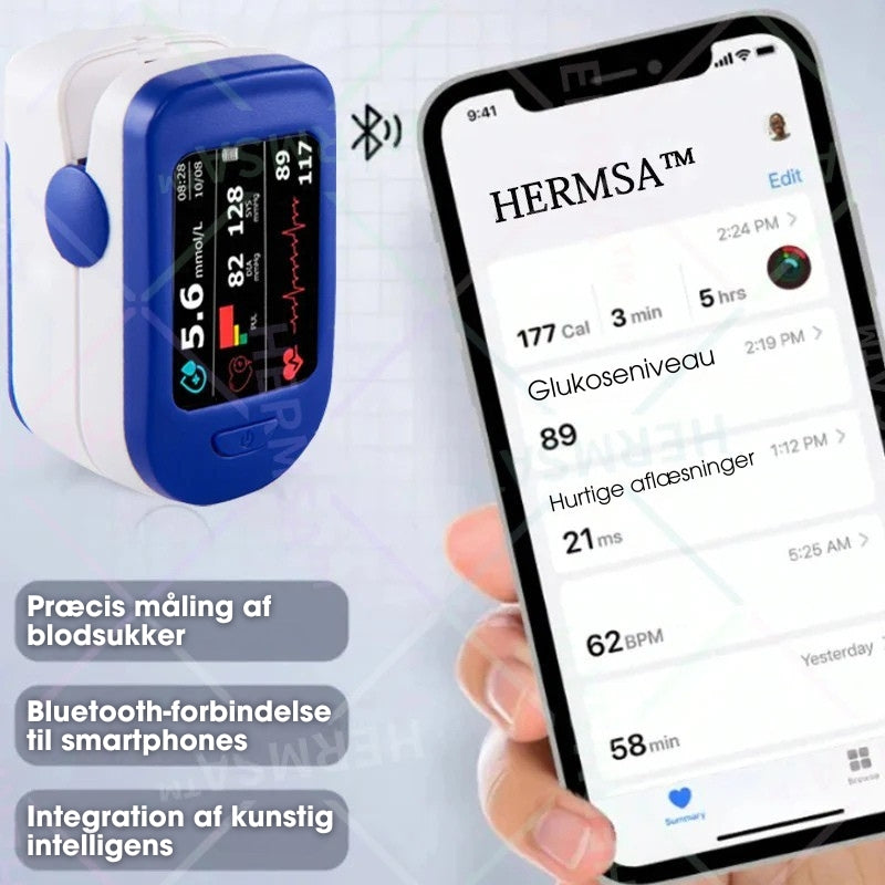 Hermsa™ - Højpræcis, multifunktionel og ikke-invasiv blodsukkermåler