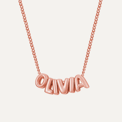 Bubble Name Ketting (1+2 GRATIS)