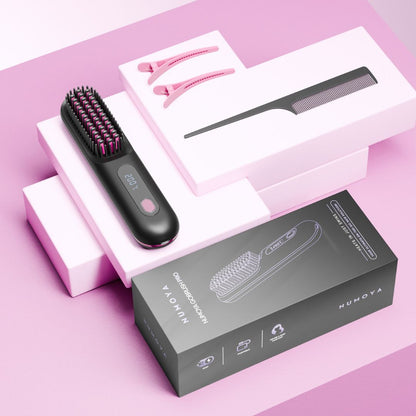 [NEW] Numoya Portable Straightener Brush - GoBrush PRO