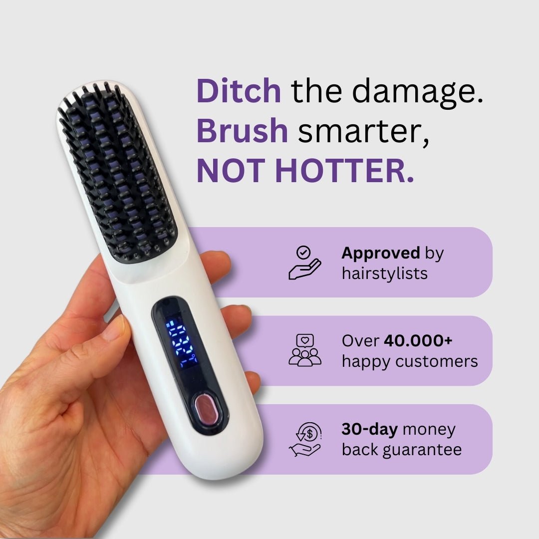 [NEW] Numoya Portable Straightener Brush - GoBrush PRO