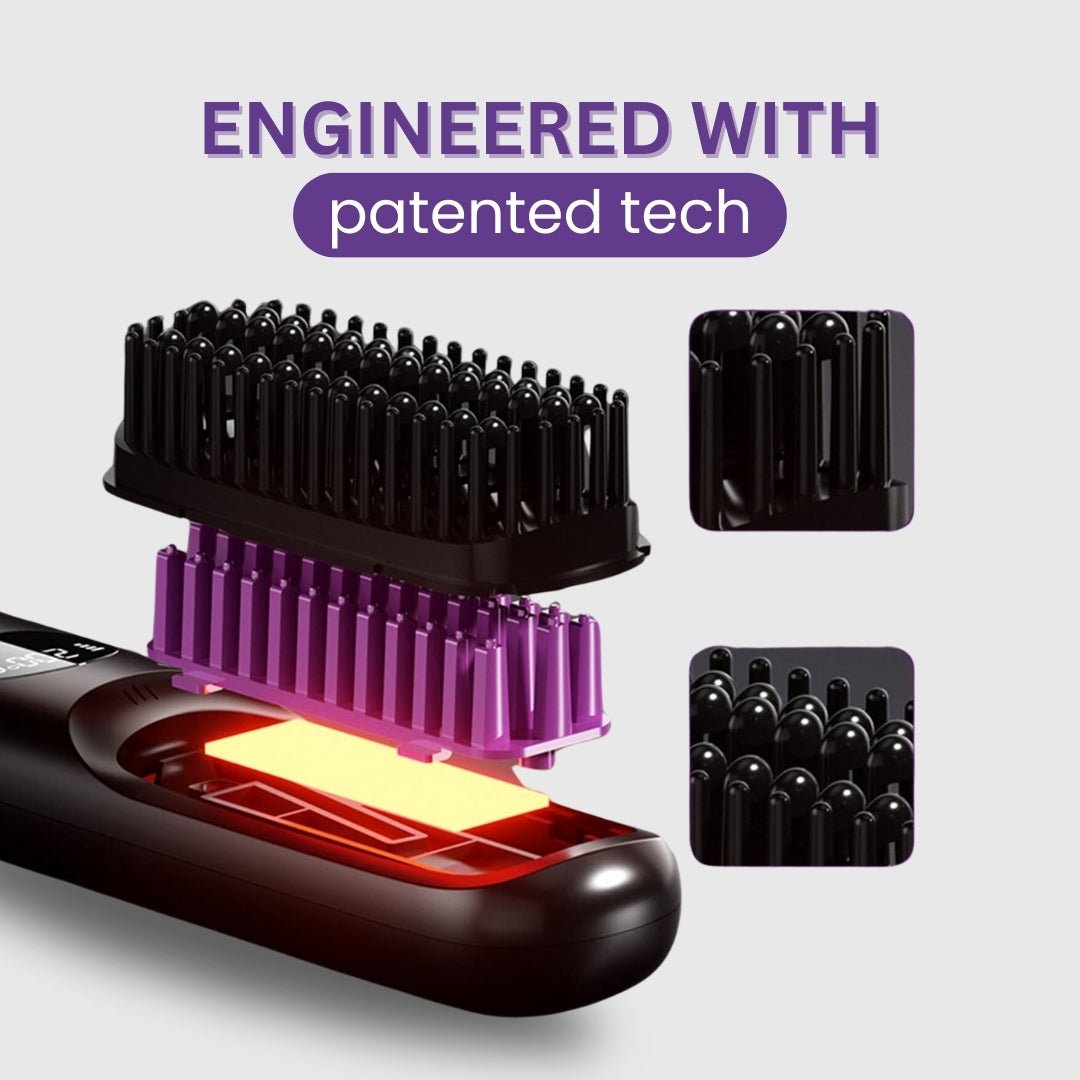 [NEW] Numoya Portable Straightener Brush - GoBrush PRO